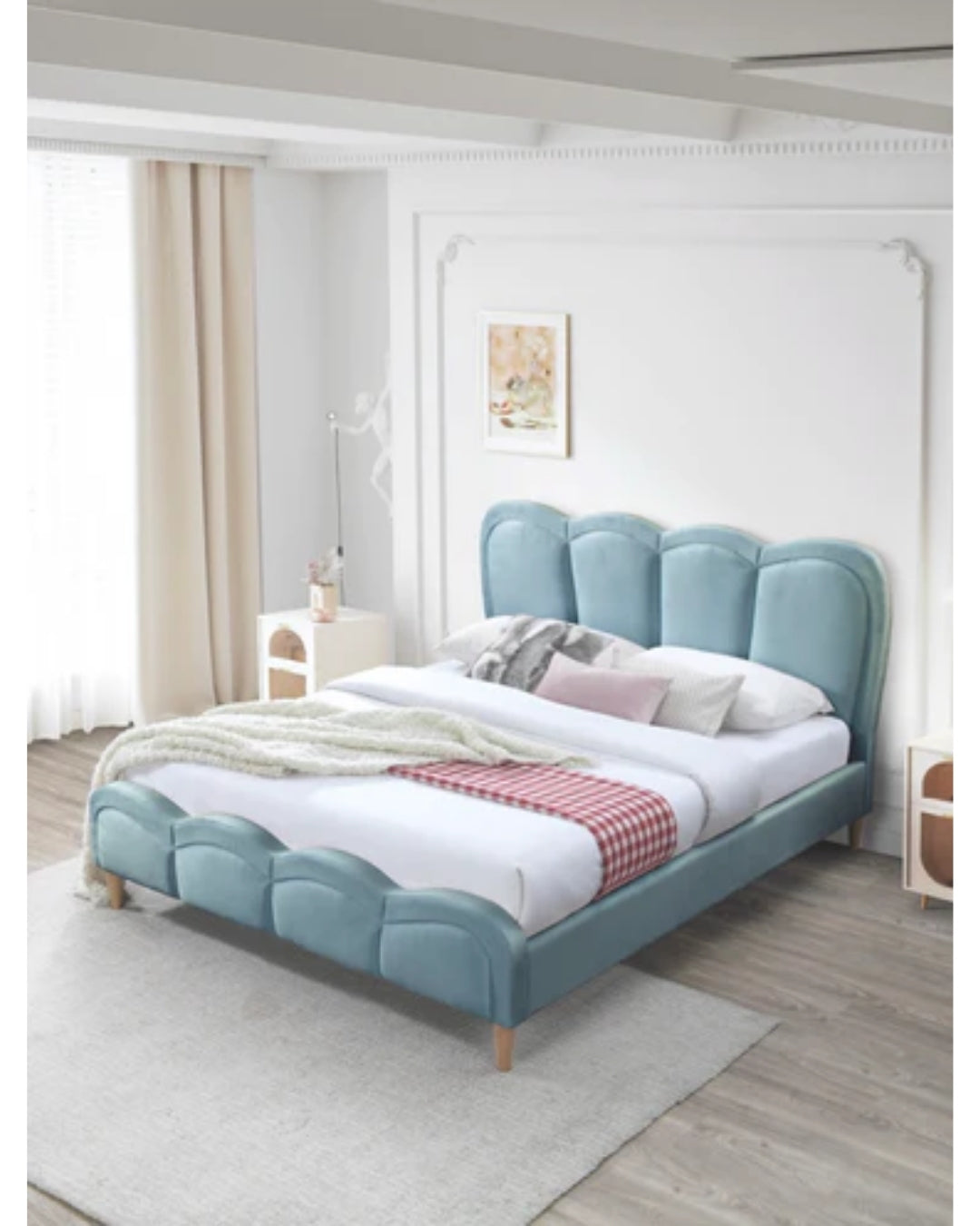 Scallop Bedframe - Queen – Okaeri SG